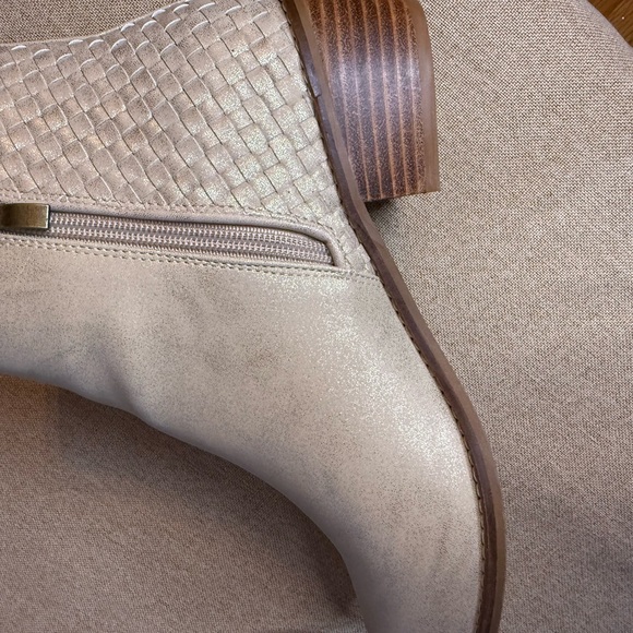 Corkys Metallic Cream Ankle Booties - Picture 9 of 12